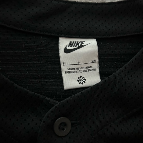 Nike Black Button-Up Jersey - Picture 1 of 3